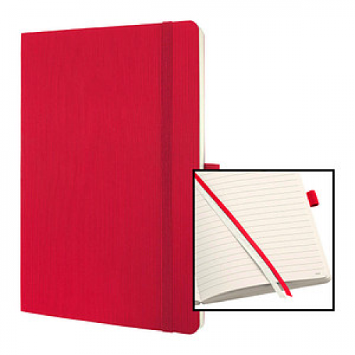 SIGEL Notizbuch Conceptum® ca. DIN A5 liniert, rot Softcover 194 Seiten