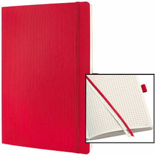 SIGEL Notizbuch Conceptum® ca. DIN A4 kariert, rot Softcover 194 Seiten