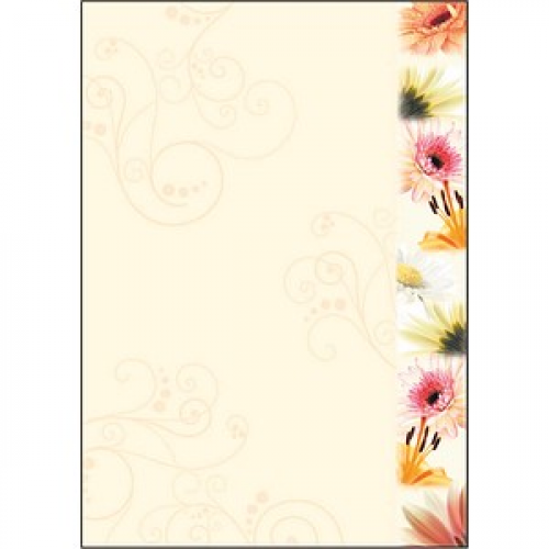 SIGEL Motivpapier Flowerstyle Motiv DIN A4 90 g/qm 50 Blatt