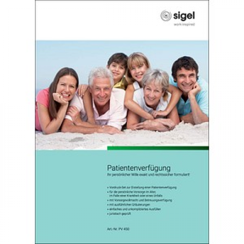 SIGEL Patientenverfügung Formulare PV450