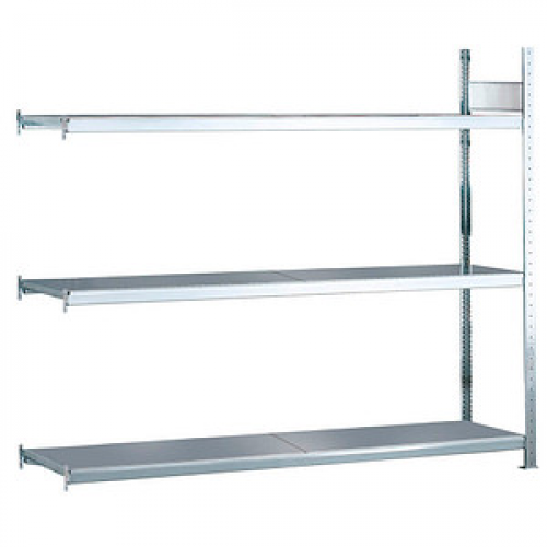 SCHULTE Anbau-Weitspannregal WS 2000 15505 silber 150,0 x 60,0 x 200,0 cm