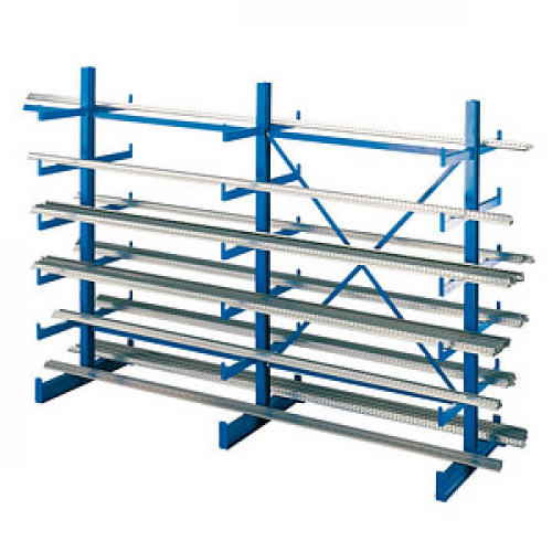 SCHULTE Schwerlastregal K1000 14495 enzianblau 250,0 x 100,0 x 200,0 cm