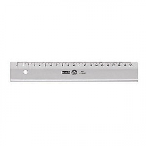 M + R Lineal 20,0 cm, rauchgrau