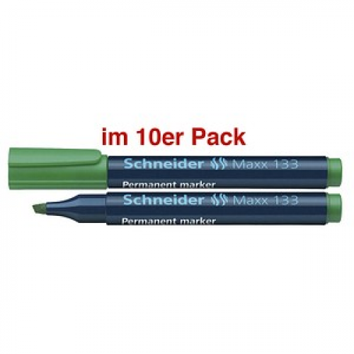 Schneider Maxx 133 Permanentmarker grün 1,0 - 4,0 mm, 10 St.