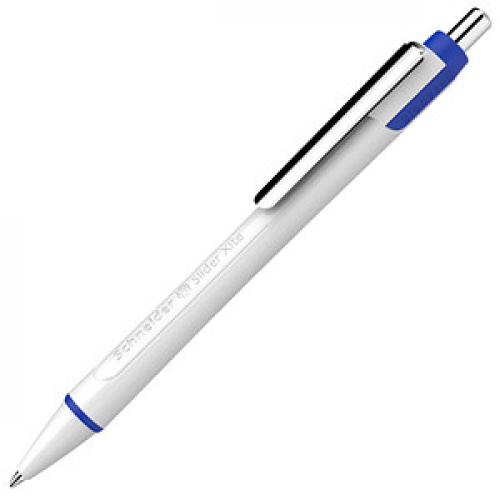 Schneider Kugelschreiber Slider Xite weiß Schreibfarbe blau, 1 St.