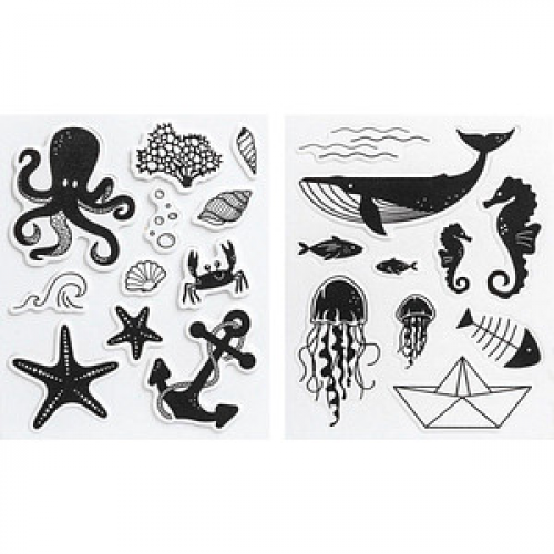 HEYDA Motivstempel-Set Maritim 10,0 - 55,0 mm