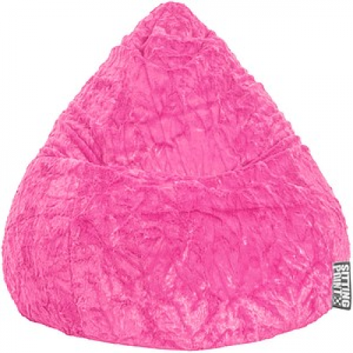 SITTING POINT Beanbag Fluffy L Sitzsack pink