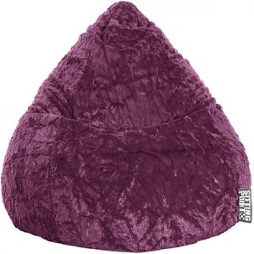 SITTING POINT Beanbag Fluffy XL Sitzsack aubergine