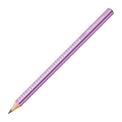 FABER-CASTELL Jumbo Sparkle Bleistift B metallic violet, 1 St.