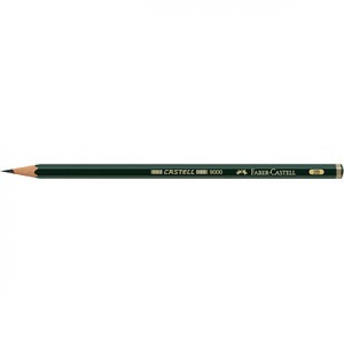 FABER-CASTELL 9000 Bleistift 2B grün, 1 St.