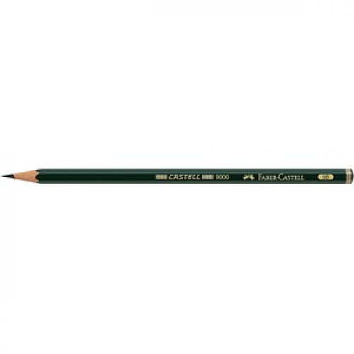 FABER-CASTELL 9000 Bleistift 5B grün, 1 St.