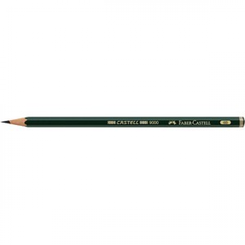 FABER-CASTELL 9000 Bleistift 6B grün, 1 St.