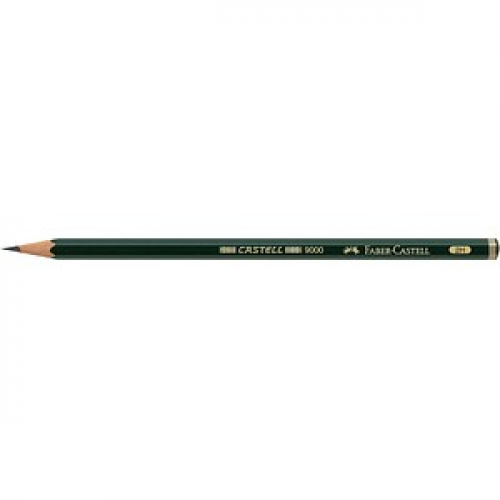 FABER-CASTELL 9000 Bleistift 2H grün, 1 St.