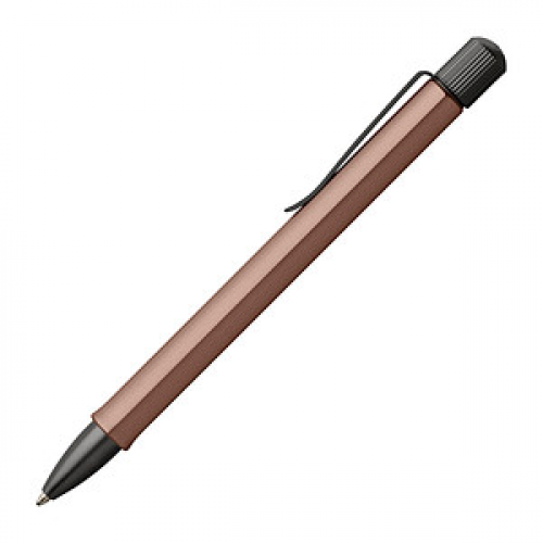 FABER-CASTELL Kugelschreiber Hexo bronze Schreibfarbe schwarz, 1 St.