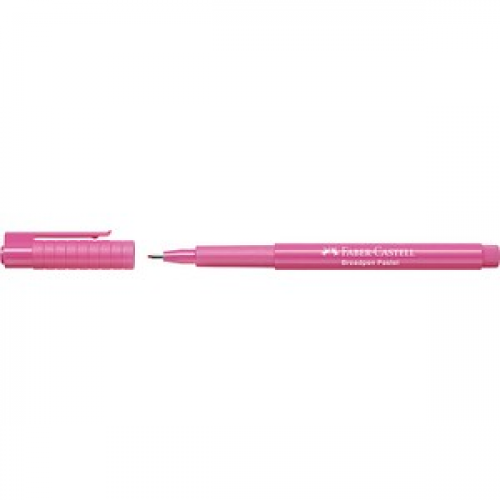 FABER-CASTELL Broadpen Pastel Fineliner pink 0,8 mm, 1 St.