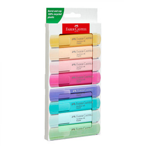 FABER-CASTELL TL 46 Pastell Textmarker farbsortiert, 8 St.