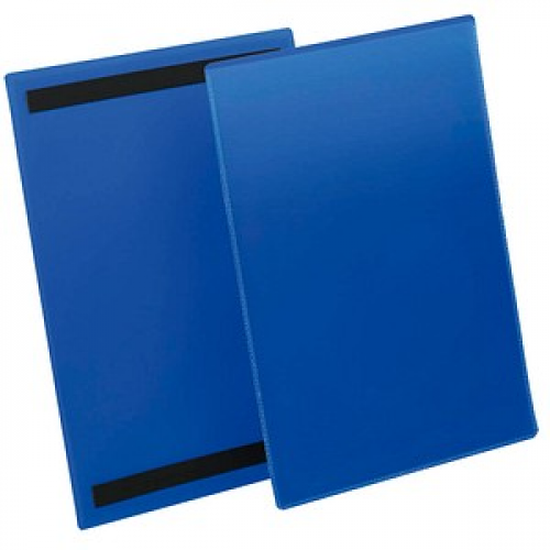 DURABLE Magnettaschen blau A4, 50 St.