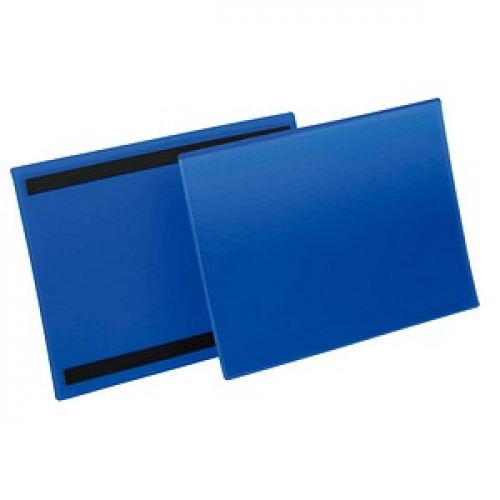 DURABLE Magnettaschen blau A4, 50 St.