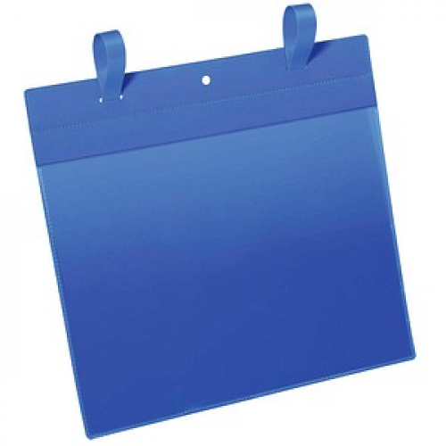 DURABLE Gitterboxtaschen blau A4, 50 St.