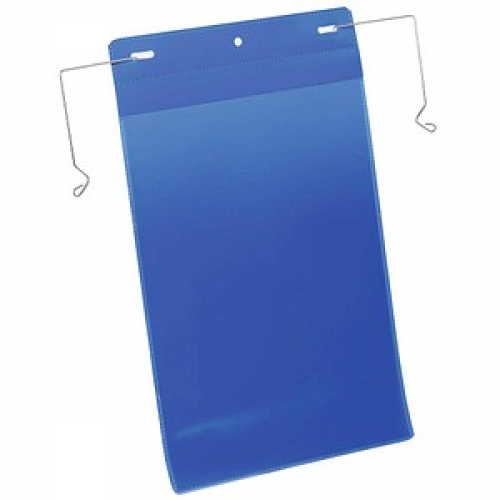 DURABLE Drahtbügeltaschen blau A4, 50 St.