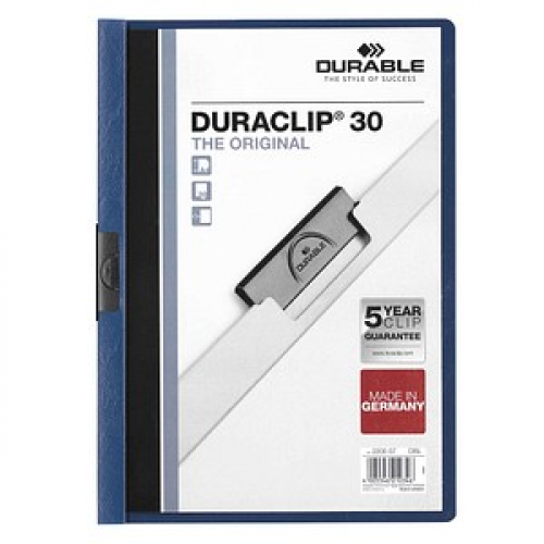 5 DURABLE Klemmhefter DURACLIP  dunkelblau