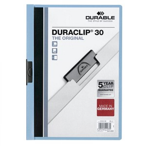 25 DURABLE Klemmhefter DURACLIP  hellblau