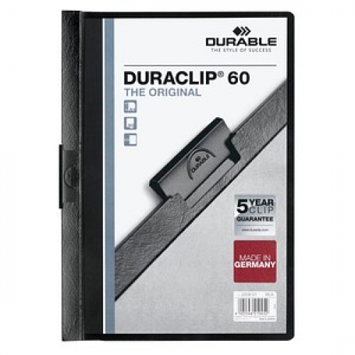 25 DURABLE Klemmhefter DURACLIP  schwarz