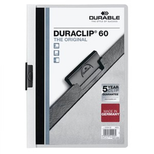 25 DURABLE Klemmhefter DURACLIP  weiß