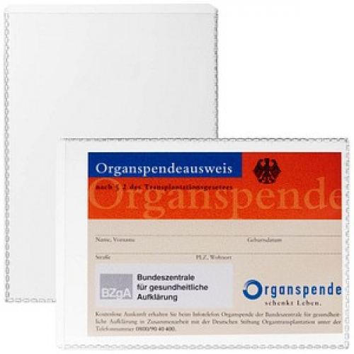 DURABLE Dokumentenhüllen transparent 10,5 x 7,4 cm, 10 St.