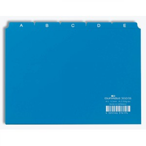 DURABLE Karteikartenregister A-Z blau