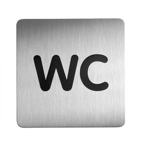 DURABLE Piktogramm "WC" quadratisch 15,0 x 15,0 cm