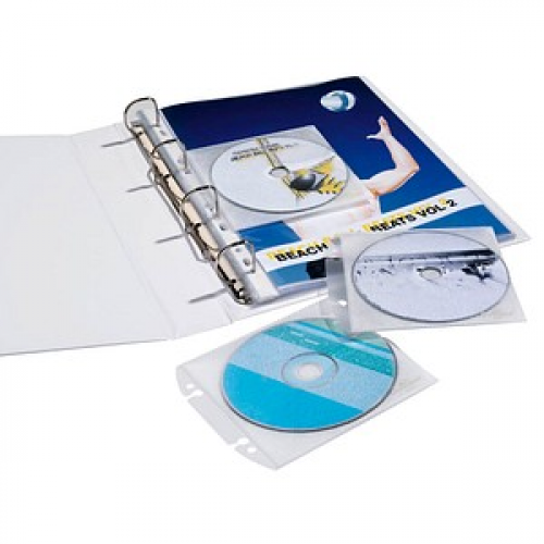 DURABLE 1er CD-/DVD-Hüllen Cover Easy Abheftbar transparent, 10 St.