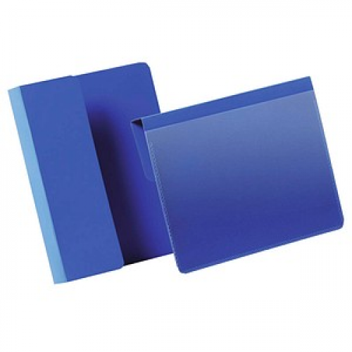 DURABLE Kennzeichnungstaschen blau A6, 50 St.