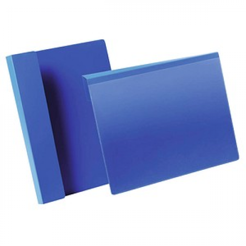 DURABLE Kennzeichnungstaschen blau A4, 50 St.