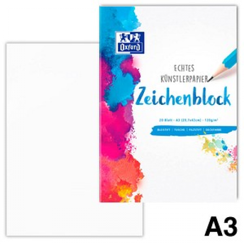 OXFORD Zeichenblock Schule DIN A3