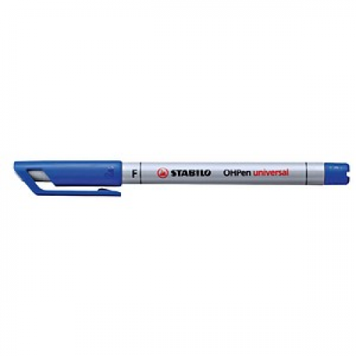 10 STABILO OHPen universal Folienstifte blau 0,7 mm non-permanent