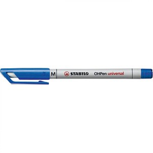 10 STABILO OHPen universal Folienstifte blau 1,0 mm non-permanent