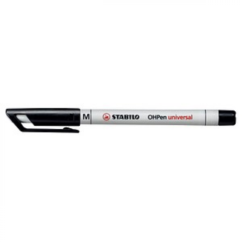 10 STABILO OHPen universal Folienstifte schwarz 1,0 mm non-permanent