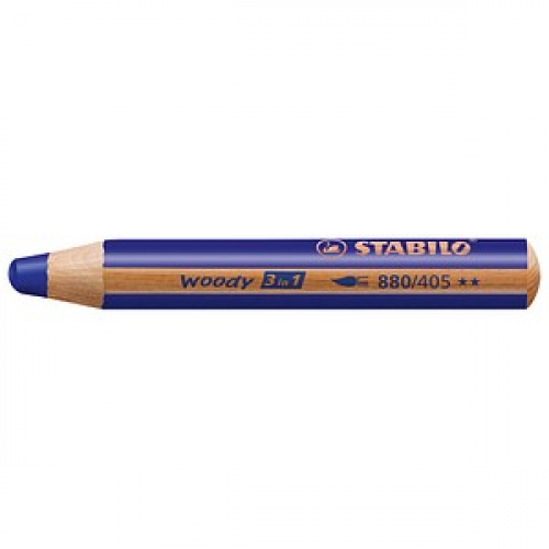 STABILO woody 3 in 1 Buntstift blau, 1 St.