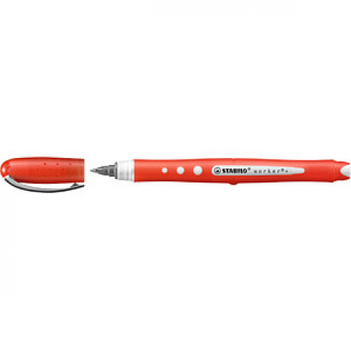 STABILO worker colorful Tintenroller 0,5 mm, Schreibfarbe: rot, 1 St.