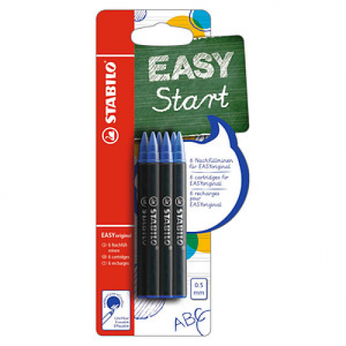 STABILO EASYoriginal Tintenrollerminen blau 0,5 mm 6 St.