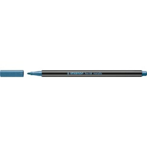 STABILO Pen 68 metallic Filzstift blau, 1 St.