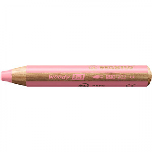 STABILO woody 3 in 1 Buntstift rosa, 1 St.