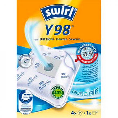 4 swirl® MicroPor® Plus Y 98 Staubsaugerbeutel