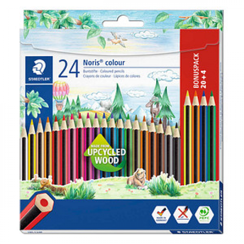 STAEDTLER Noris® colour 185 Buntstifte farbsortiert, 24 St.