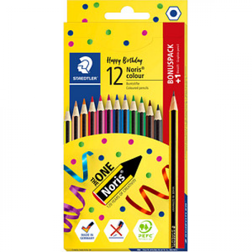 STAEDTLER Noris® colour 185 Buntstifte farbsortiert, 12 St.