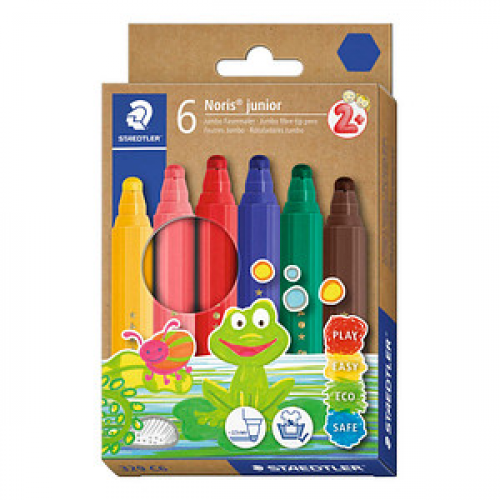 STAEDTLER Noris® junior 329 Filzstifte farbsortiert, 6 St.