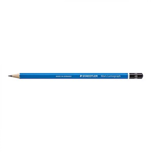 STAEDTLER Mars Lumograph Bleistift 4B blau, 1 St.