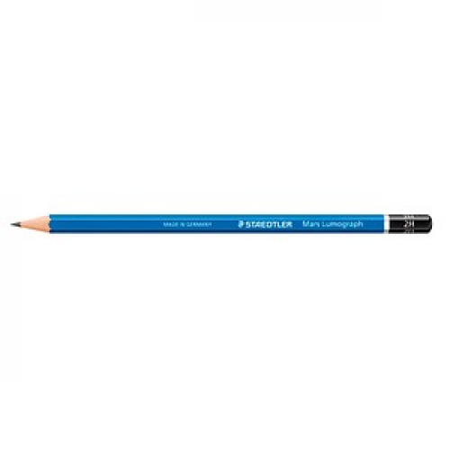 STAEDTLER Mars Lumograph 100 Bleistifte 2H blau, 12 St.