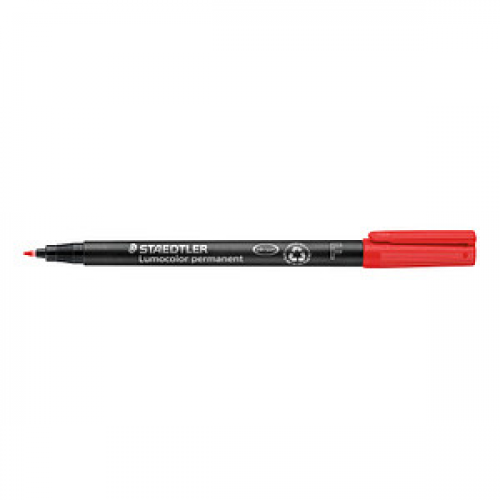 STAEDTLER Lumocolor Folienstift rot 0,6 mm permanent